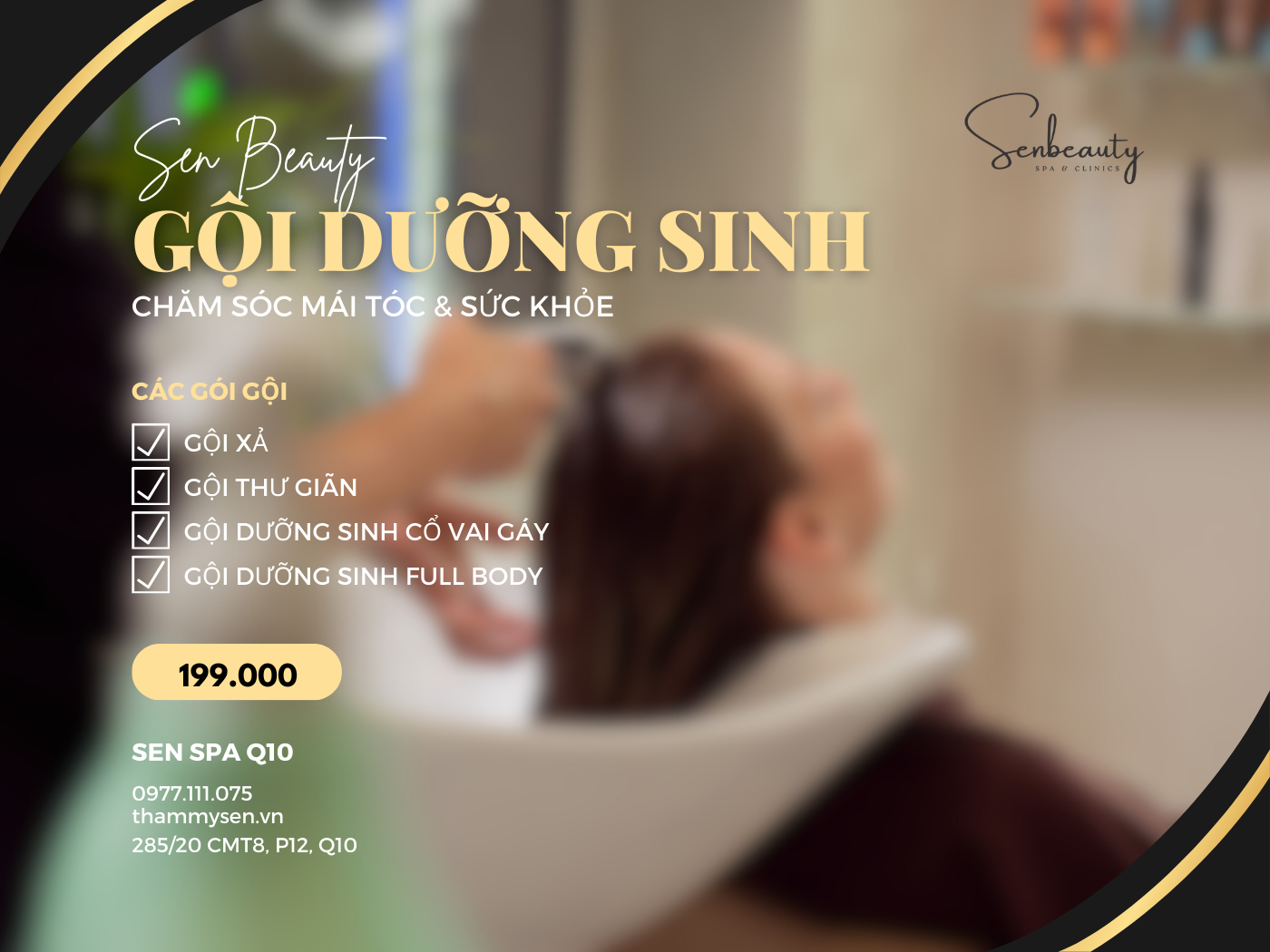 Gội đầu dưỡng sinh kết hợp massage
